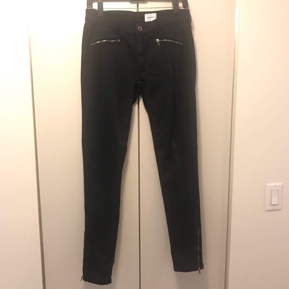 Club Monaco Black Denim Cigarette Leg Pants